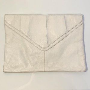 White Envelope Clutch